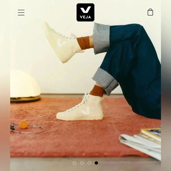 Veja Wata II High Top Sneaker Butter White size 11.5 - RARE! - Picture 13 of 13